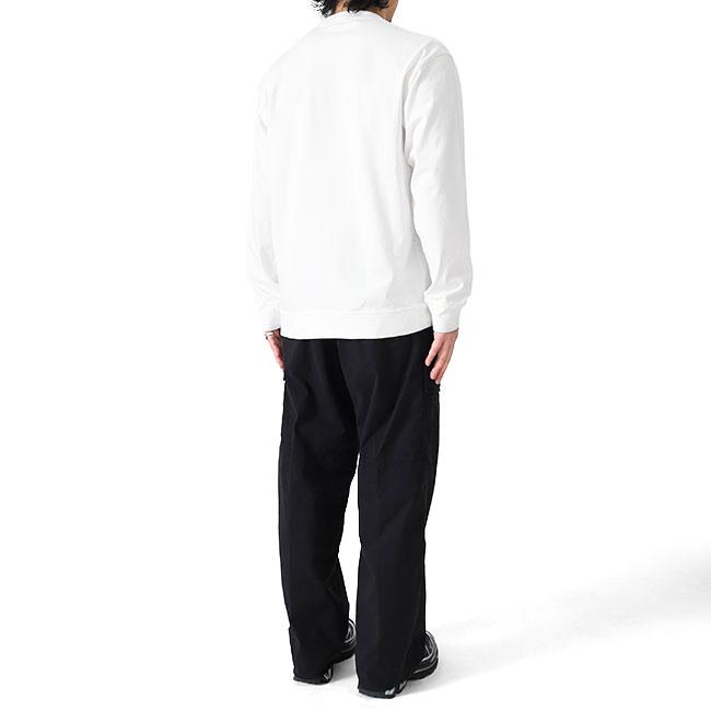 STONE ISLAND ストーンアイランド ガーメントダイ スウェットシャツ 6100057 白 ホワイト 長袖Tシャツ ロンT メンズの画像