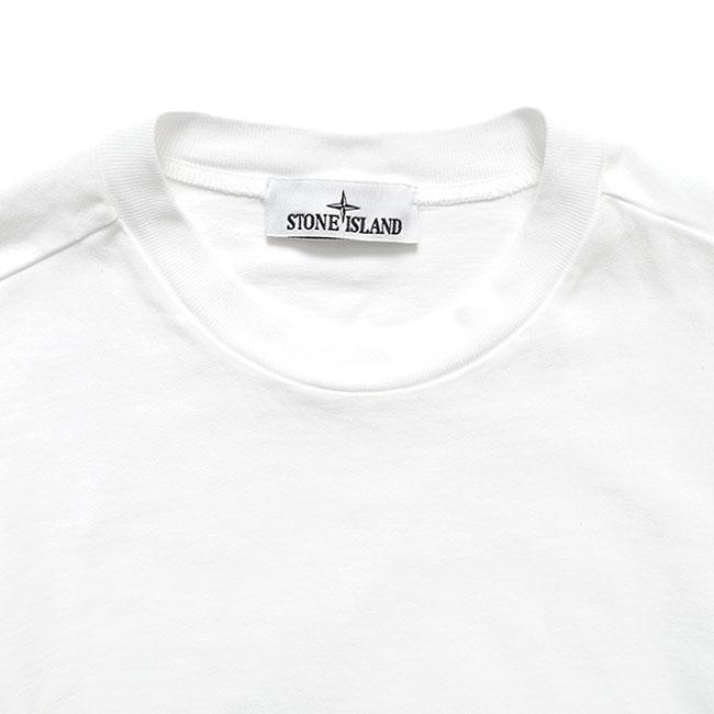 STONE ISLAND ストーンアイランド ガーメントダイ スウェットシャツ 6100057 白 ホワイト 長袖Tシャツ ロンT メンズの画像