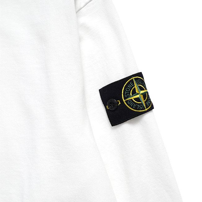 STONE ISLAND ストーンアイランド ガーメントダイ スウェットシャツ 6100057 白 ホワイト 長袖Tシャツ ロンT メンズの画像