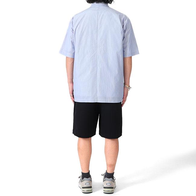 ATON ナイロンタックワイドショーツ　size2 ATON エイトン ストレッチ ナイロン ワイドショーツ PRAGCM0202