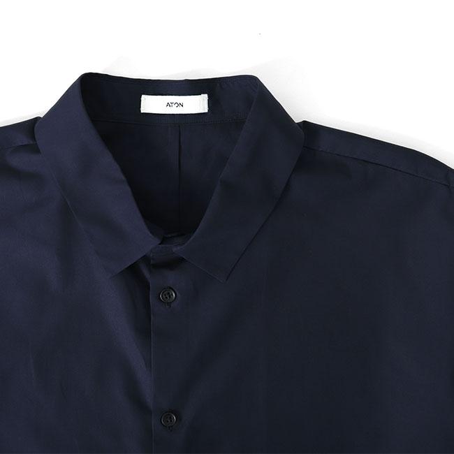 ATON - 新品ATON コットン オーバーサイズ ブラック 黒 カットソー 半袖 ATON tシャツ 「ATON」オーバーサイズ カットソー レディース