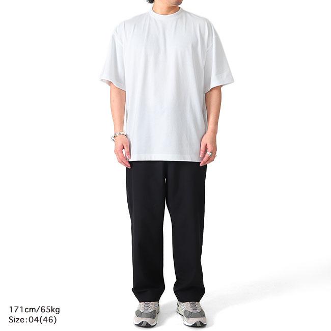 【約50%OFF】ATON Tシャツ ゆったり 白 ATON エイトン スーピマコットン オーバーサイズ Tシャツ 0030 半袖T