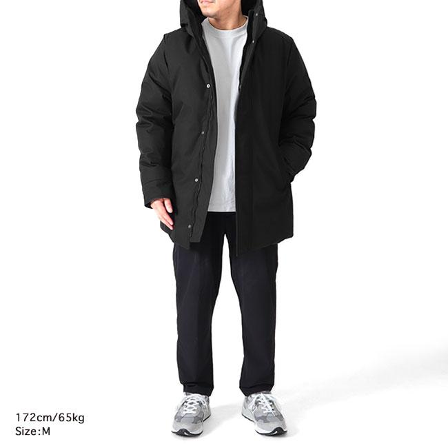 PYRENEX ピレネックス PAU ポー ギャバジン フーデッド ダウンコートHMY031 ダウンジャケット フード付き メンズの画像