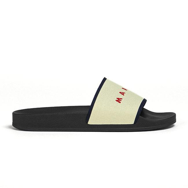 MARNI マルニ ジャガードロゴ ラバースライドサンダル SAMR003202 