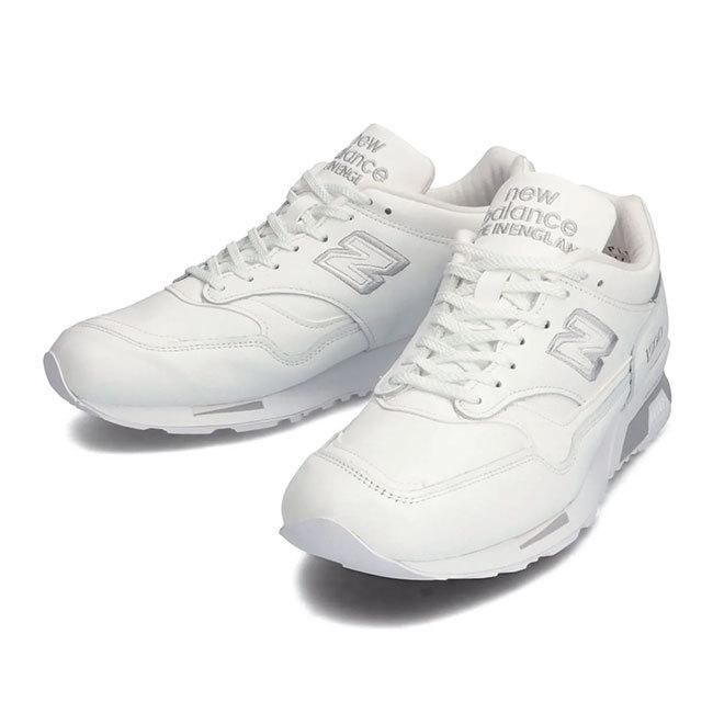 New Balance ニューバランス UK製 M1500WHI レザースニーカー 白