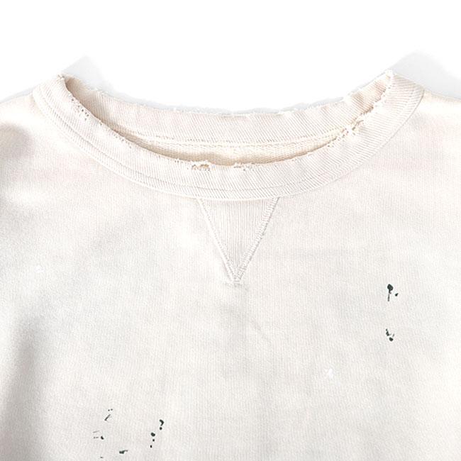 Maison Margiela（旧Maison Martin Margiela） - メゾンマルジェラ 【国内正規/24年製】S50GU0214 S25570 ダメージ加工 スウェットシャツ/ XS Maison Margiela メゾンマルジェラ ラウンドネック ビンテージ