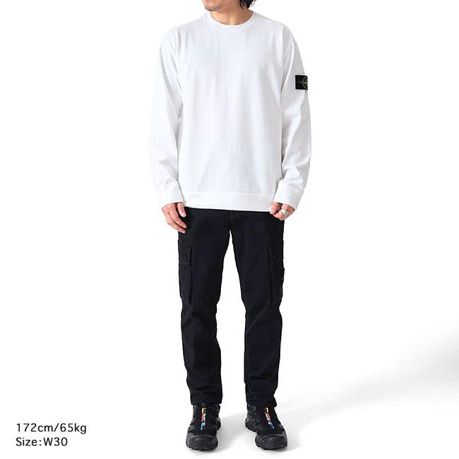 STONE ISLAND ストーンアイランド スリムフィットカーゴパンツ K2S153100034 ブラック メンズの画像