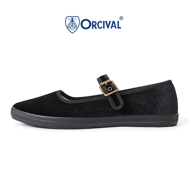 ORCIVAL オーシバル ベルベット ワンストラップシューズ OR-H0136 RVT