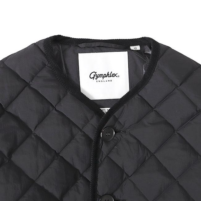 GYMPHLEX ジムフレックス ダイヤキルトダウン Vネック カラーレス