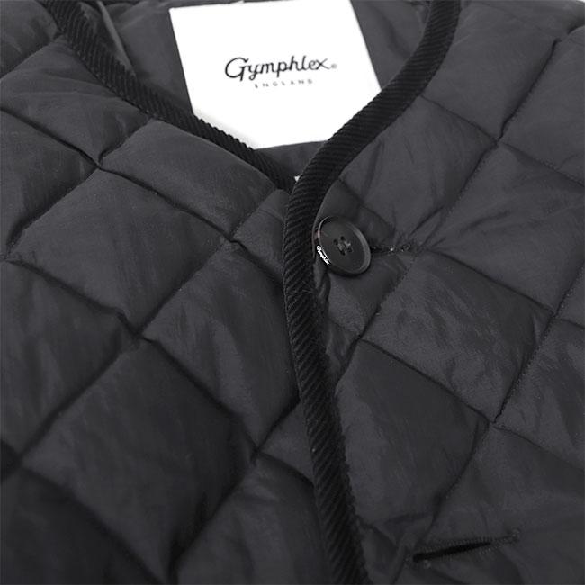 GYMPHLEX ジムフレックス ダイヤキルトダウン Vネック カラーレス