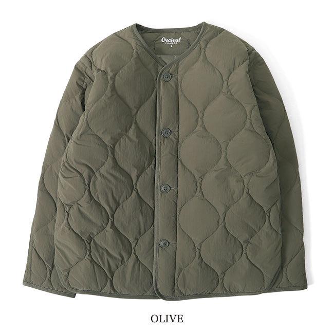 ORCIVAL オーシバル キルトダウン ノーカラージャケット OR ORCIVAL オーシバル キルトダウン ノーカラージャケット OR