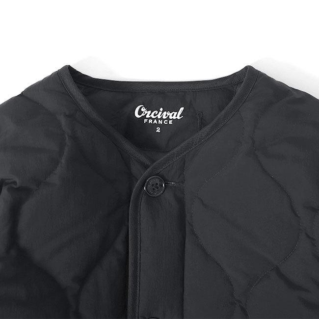 ORCIVAL オーシバル キルトダウン ノーカラージャケット OR ORCIVAL オーシバル キルトダウン ノーカラージャケット OR