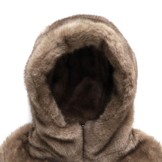 TATRAS タトラス ARABIS アラビス フェイクファー ボアフリース フード付き ミドルジャケット レディースの画像