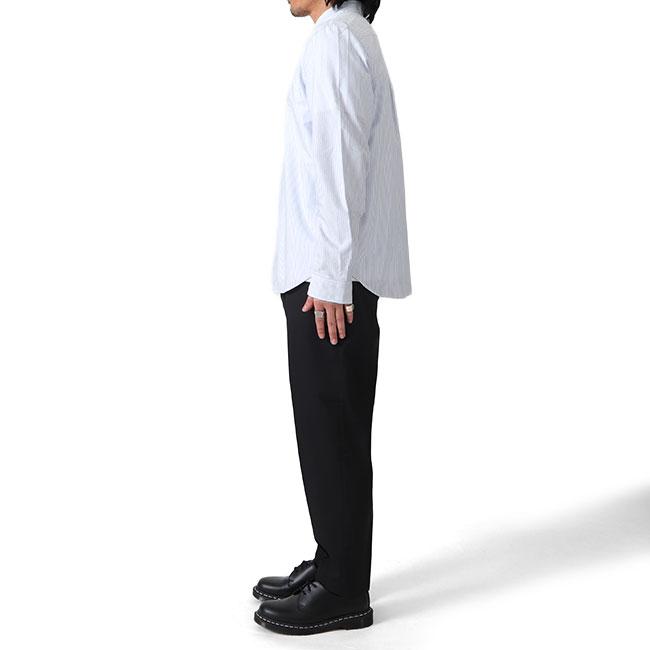 LACOSTE ラコステ ビッグロゴ ストライプ ボタンダウンシャツ