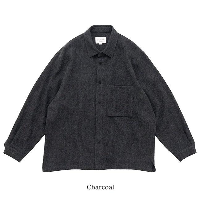 SALE] Still by Hand スティルバイハンド ウールシャツ SH02244 長袖