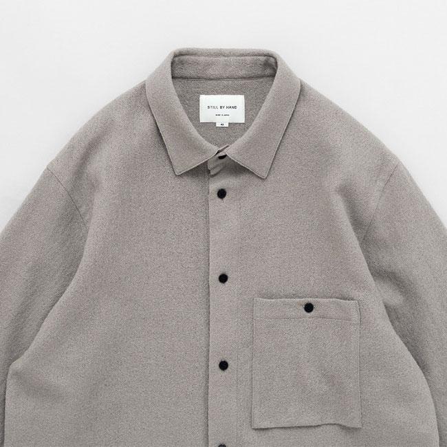 SALE] Still by Hand スティルバイハンド ウールシャツ SH02244 長袖