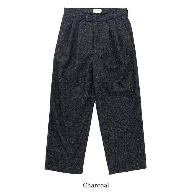 Still by Hand スティルバイハンド シルクネップ ウールスラックス