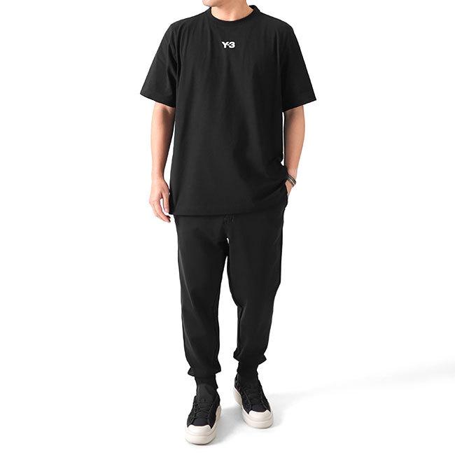 【中古】ワイスリー Y-3 20th anniversary センターロゴTシャツ 半袖 カットソー ロゴプリント S 黒 ブラック HG6091 Y-3 ワイスリー 20th anniversary センターロゴTシャツ HG6091 半袖T