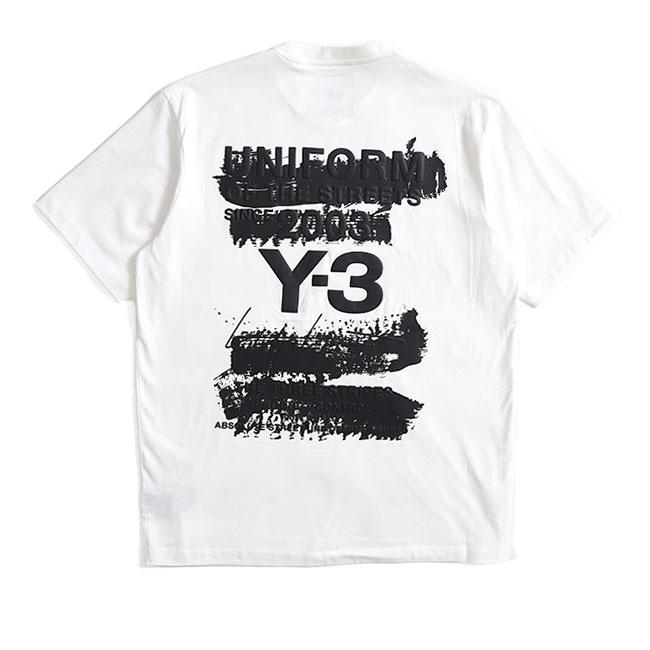 Y-3 ワイスリー グラフィック Tシャツ JN4879 JM7815 黒 白 半袖T