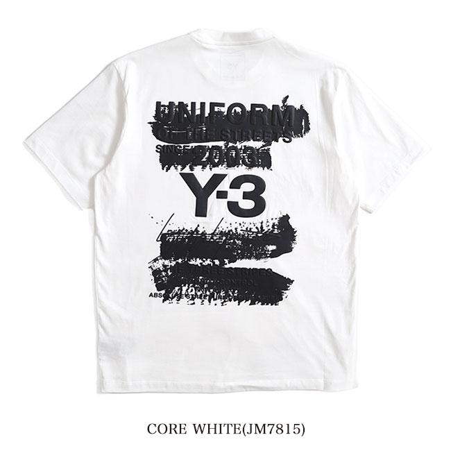 Y-3 ワイスリー グラフィック Tシャツ JN4879 JM7815 黒 白 半袖T