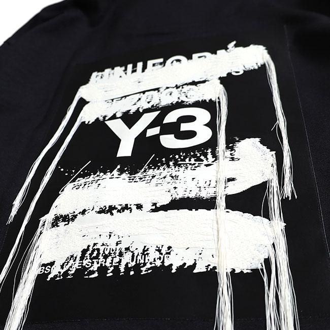 Y-3 ワイスリー グラフィック コーチジャケット JN3719 黒 ジャージー
