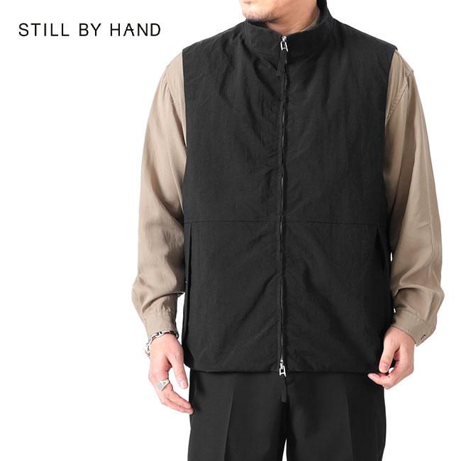 STILL BY HAND スティルバイハンド 塩縮ナイロン スタンドカラー