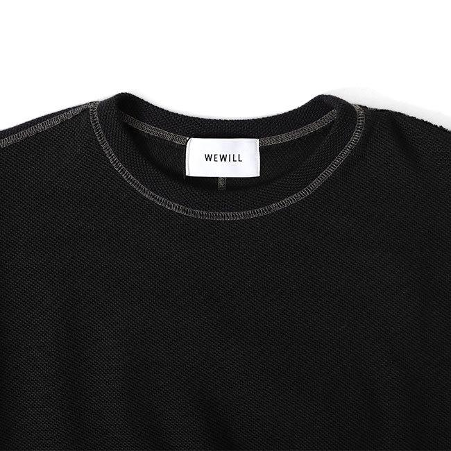 WEWILL フットボールT TIME SALE] WE WILL ウィーウィル ワッフル フットボールTシャツ