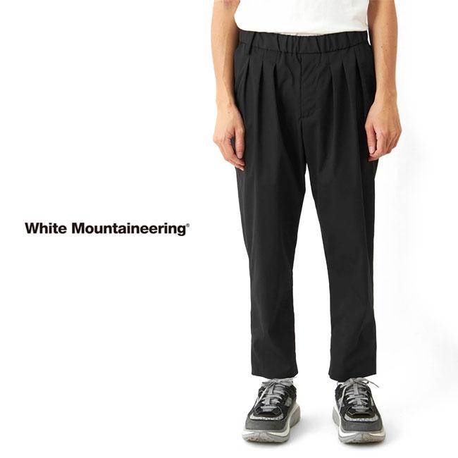 White Mountaineering BLK ホワイトマウンテニアリング SOLOTEX 3タック イージー テーパードパンツ BK2371406  黒 スラックス メンズ : t09032305 : Golden State - 通販 - Yahoo!ショッピング