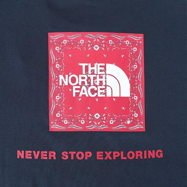 THE NORTH FACE ノースフェイス バンダナ柄 スクエア バックロゴ T