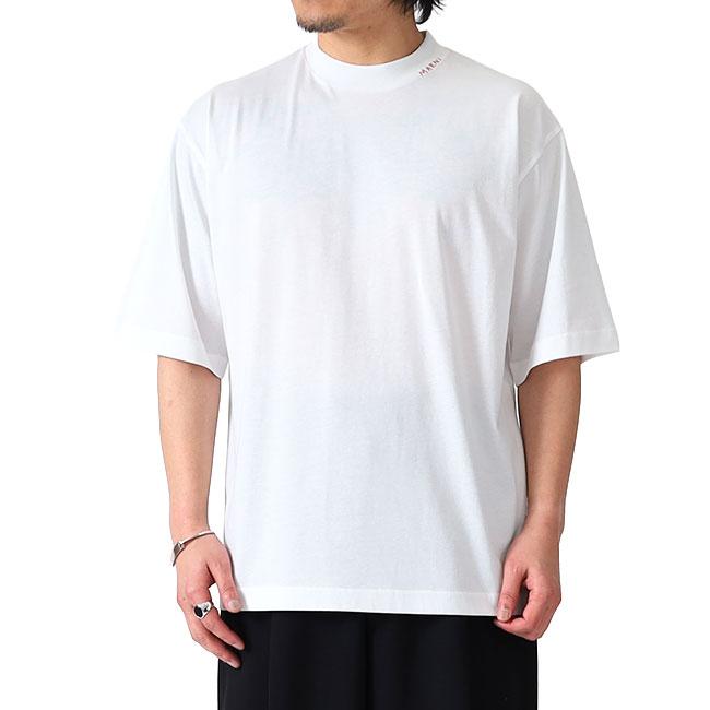 MARNI 総柄Tシャツ MARNI (マルニ) ロゴ総柄 長袖 デニムシャツ MACUJU0061A0 ブランド