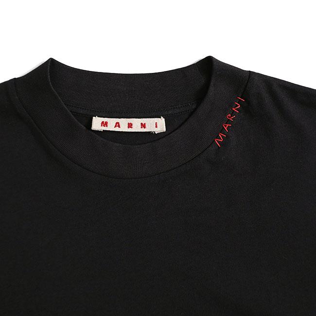 MARNI マルニ マルニシンボル刺繍 オーガニックコットンTシャツ