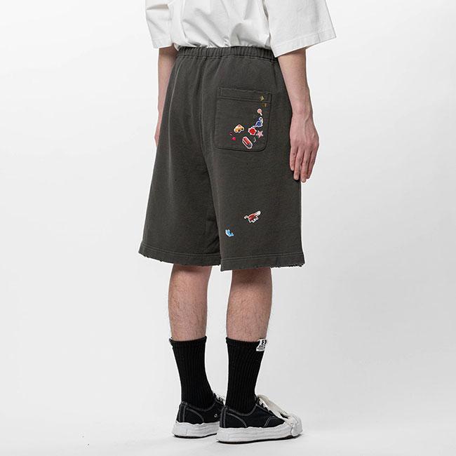 【新品タグ付き】ミハラヤスヒロ ステッカー ショートパンツ36 Maison MIHARA YASUHIRO ミハラヤスヒロ Kids Sticker Printed Sweat