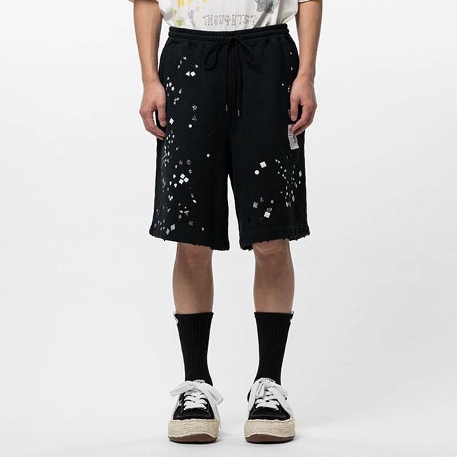 Maison MIHARA YASUHIRO メゾンミハラヤスヒロ Embellished Sweat Shorts エンベリッシュド スウェットショーツ J16SP742 ショートパンツ メンズの画像
