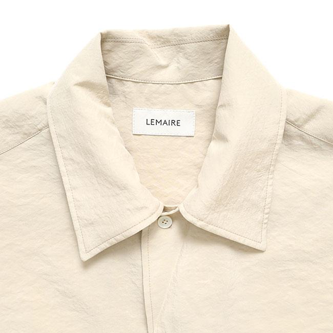 LEMAIRE ルメール ドライシルク オープンカラーシャツ SH1233 LF1308 ベージュ 長袖シャツ メンズの画像