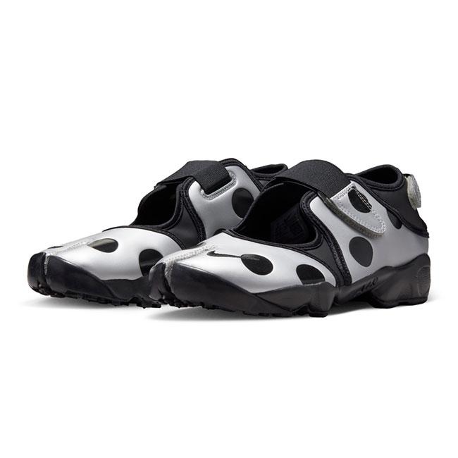 NIKE エアーリフト ポルカドット新品24センチ NIKE ナイキ ポルカドット エアリフト サンダル IR1226-001 シルバー