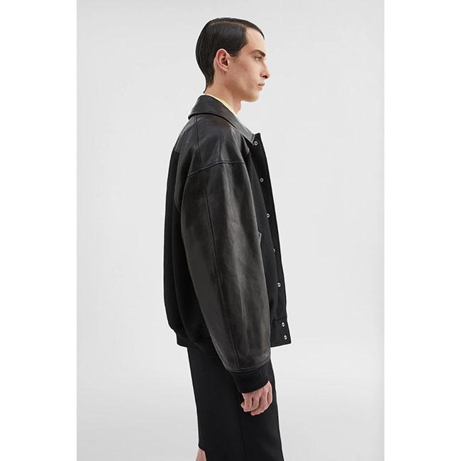 JIL SANDER レザージャケット ダークブラウン 本革 レザージャケット ライダースジャケット 革ジャン メンズ