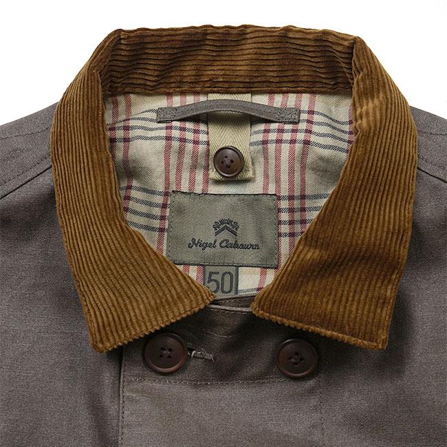 Nigel Cabourn ナイジェルケーボン 20's ダイストーンコーティング フィッシングコート 80470000000 ロングコート メンズ｜golden-state｜06