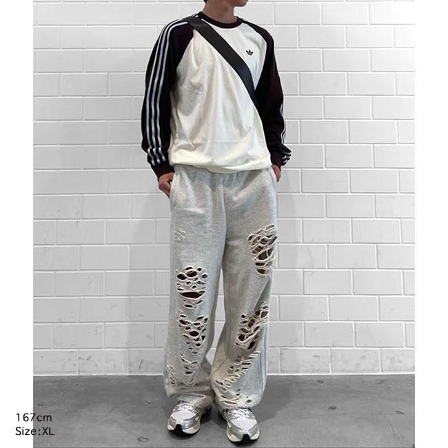 adidas originals アディダス オリジナルス ダメージ加工 スウェット