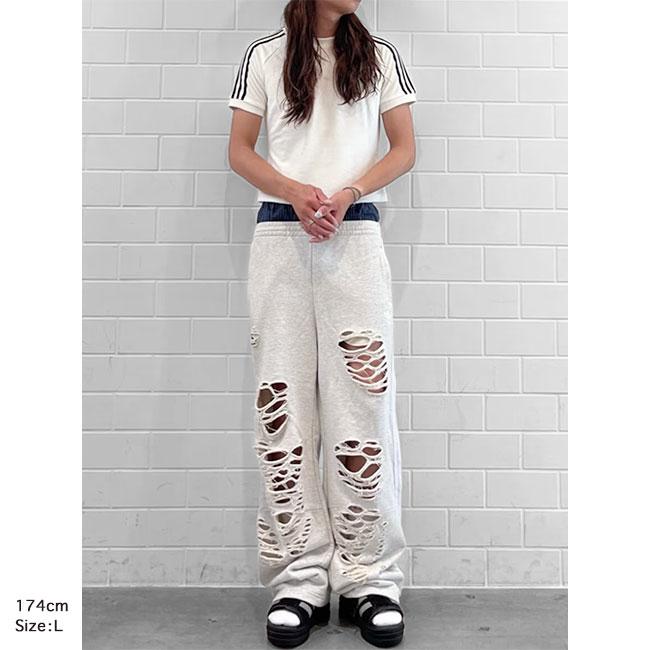adidas originals アディダス オリジナルス ダメージ加工 スウェット