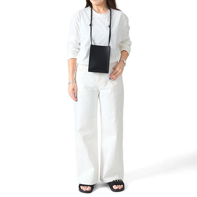 JIL SANDER ジルサンダー TANGLE SM タングル スモール レザー ショルダーバッグ J25WG0003 P5995の画像