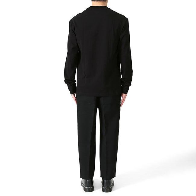 JIL SANDER ジルサンダー ウールギャバジン リラックス テーパードパンツ J21KA0012 J40002 黒 イージー スラックス メンズの画像