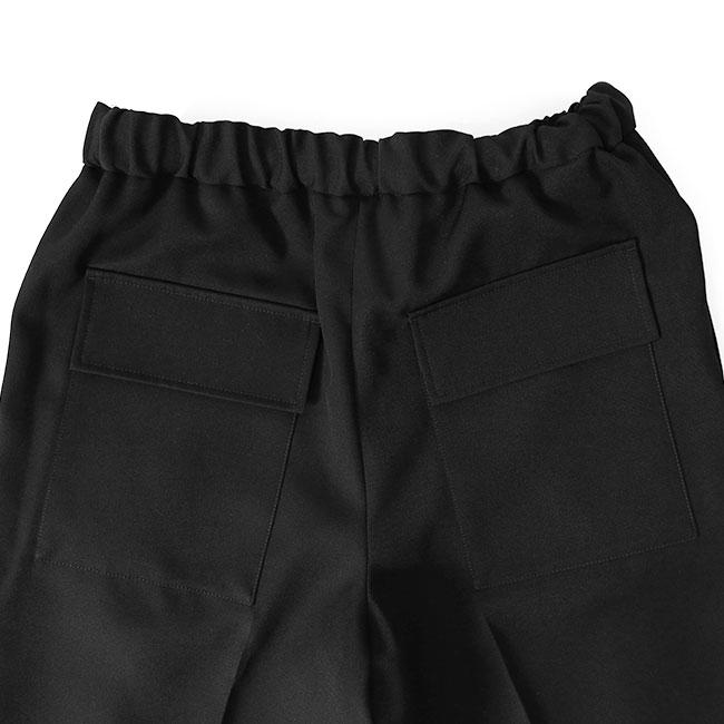 JIL SANDER ジルサンダー ウールギャバジン リラックス テーパードパンツ J21KA0012 J40002 黒 イージー スラックス メンズの画像