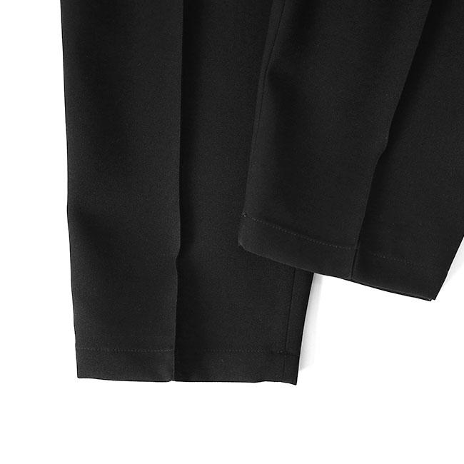 JIL SANDER ジルサンダー ウールギャバジン リラックス テーパードパンツ J21KA0012 J40002 黒 イージー スラックス メンズの画像