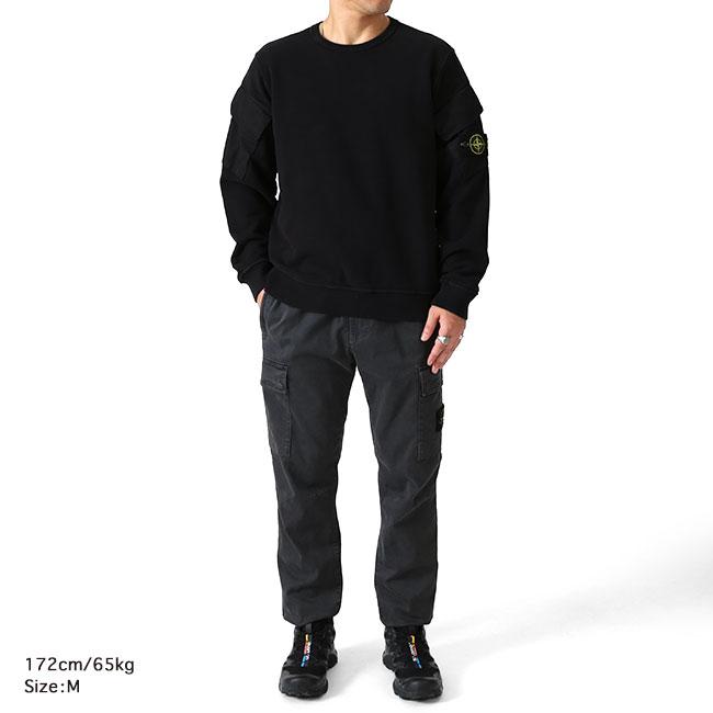 STONE ISLAND ストーンアイランド 袖ポケット プルオーバー スウェット