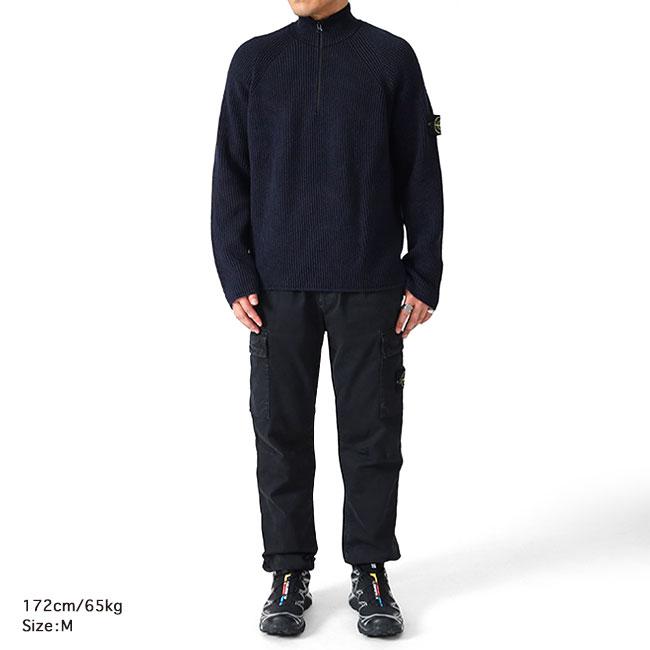 STONE ISLAND ストーンアイランド ハーフジップ ニットセーター K2S15 5100024 ハイネック メンズの画像
