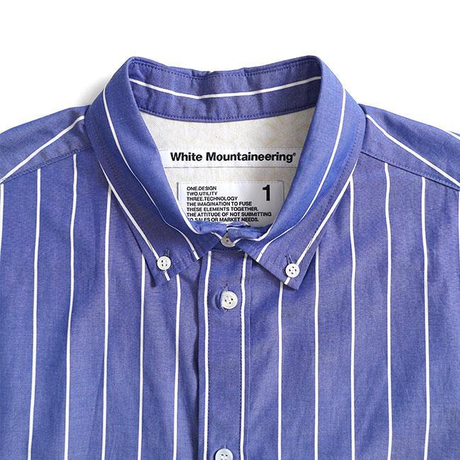 ホワイトマウンテニアリング　白 ボタンダウン 長袖シャツ SALE] White Mountaineering ホワイトマウンテニアリング ボタンダウン