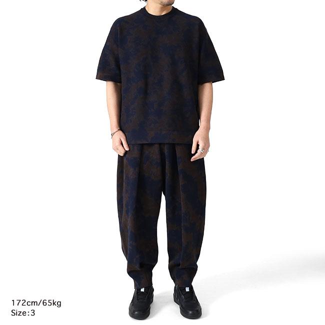 CFCL シーエフシーエル DYEING MILAN TUCKED PANTS ミラノリブ ムラ染め タックドパンツ CF011KF196 ニットパンツ タイダイ メンズの画像