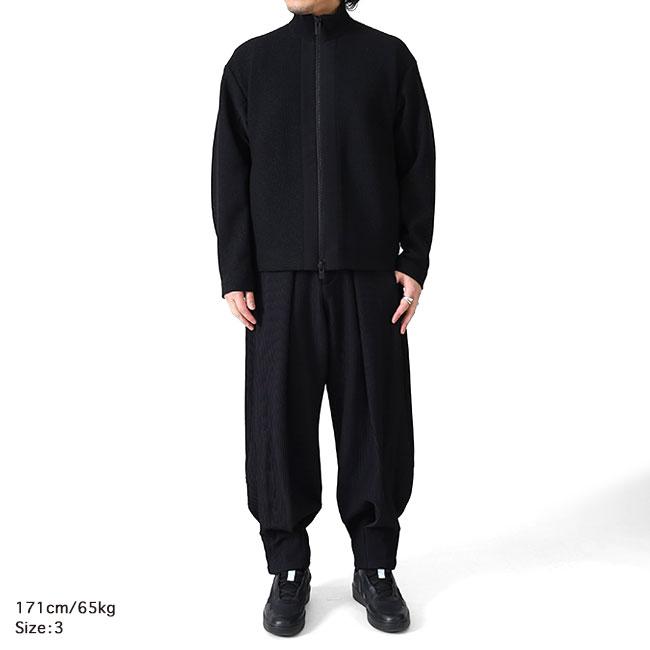 CFCL シーエフシーエル WAFFLE LUCENT STAND COLLAR ZIP BLOUSON ワッフルニット スタンドカラージャケット CF011KC004 ニットブルゾン メンズの画像