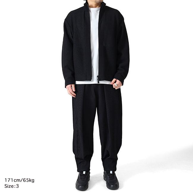CFCL シーエフシーエル WAFFLE LUCENT STAND COLLAR ZIP BLOUSON ワッフルニット スタンドカラージャケット CF011KC004 ニットブルゾン メンズの画像