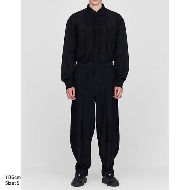 CFCL シーエフシーエル SOFT HYPHA TUCKED PANTS タックドパンツ CF011KF031 ニットパンツ メンズの画像
